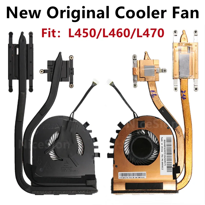 New Original For Laptop Lenovo Thinkpad L450 L460 L470 CPU Cooling Fan Heatsink Assembly Radiator Discrete graphics
