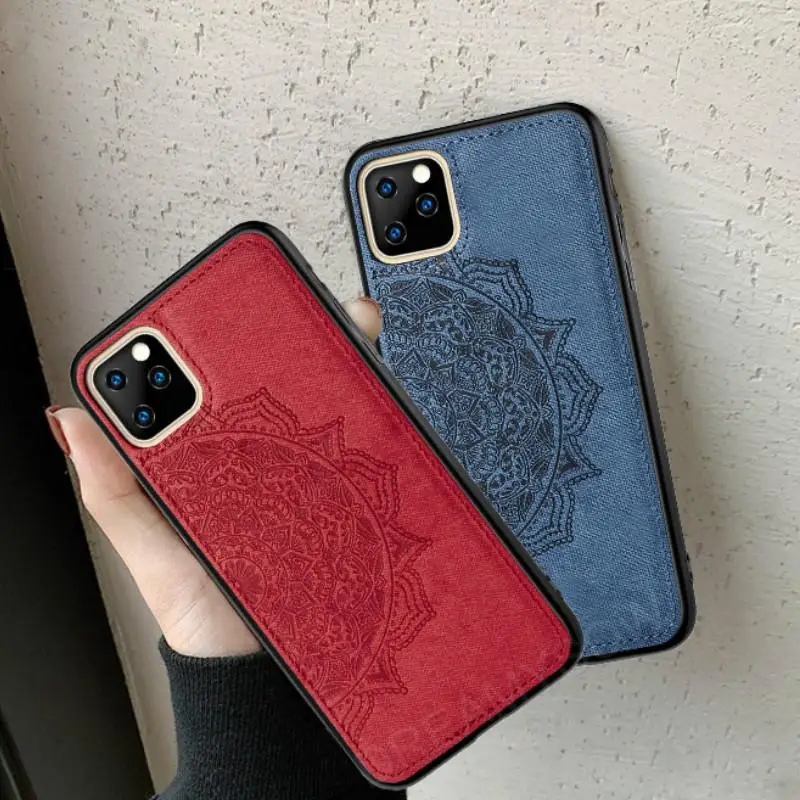 Роскошный тканевый 3D чехол для iPhone XS MAX XR X 6 6S 7 8 Plus Мягкий силиконовый из ТПУ 11 Pro Max