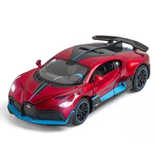 

1:32 Bugatti DIVO Sports car model simulation force control sound and light toy gift collection