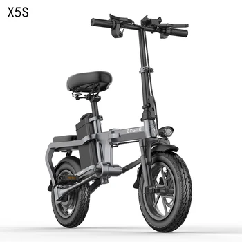 

New without chain Electric Bike 14inch Mini Electric Bicycle 48V20A city ebike 32KM/H 350W Powerful bike Full throttle sctooer