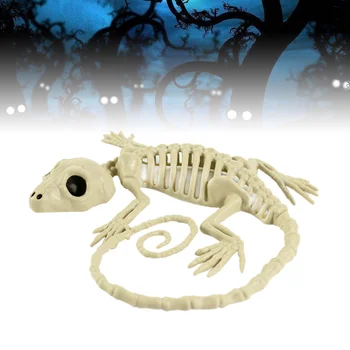 

1pc Halloween Animal Scary Skeleton Props Happy Halloween Spooky Skull Animal Skeleton Frame (Gecko)