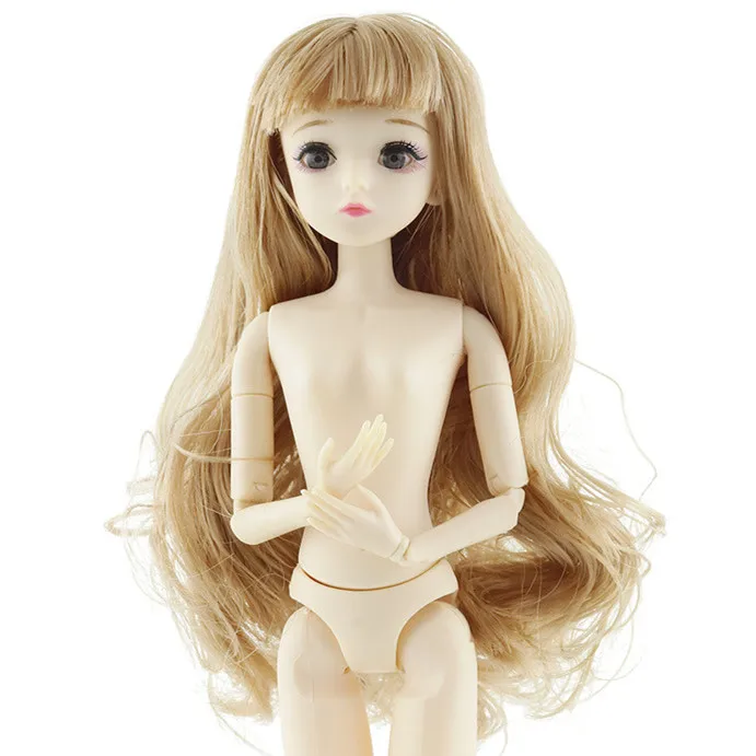 1/6 BJD куклы 20 шарниров куклы 4D глаза 30 см кукла длинные волосы парик женский голый обнаженный тело куклы игрушки для девочек игрушки для детей - Цвет: STYLE 15