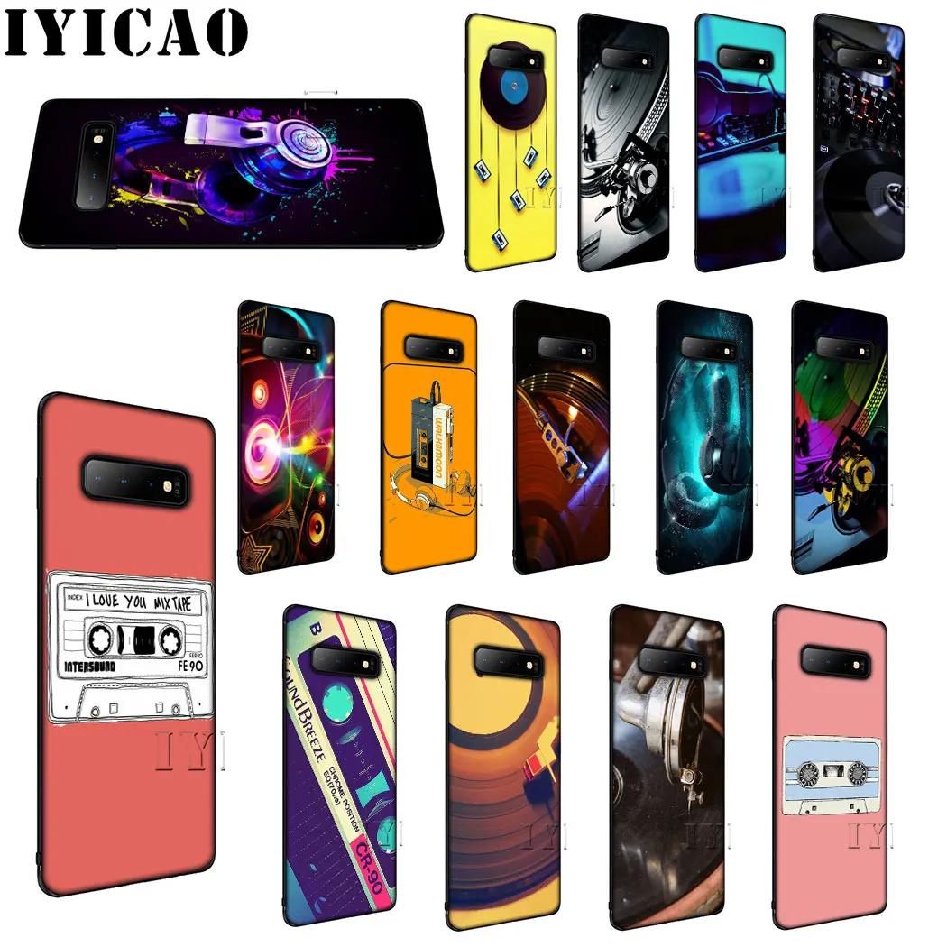 IYICAO кассета Mixtape музыка Мягкий силиконовый чехол для samsung A3 A5 A6 Plus A7 A8 A9 J6 телефона |