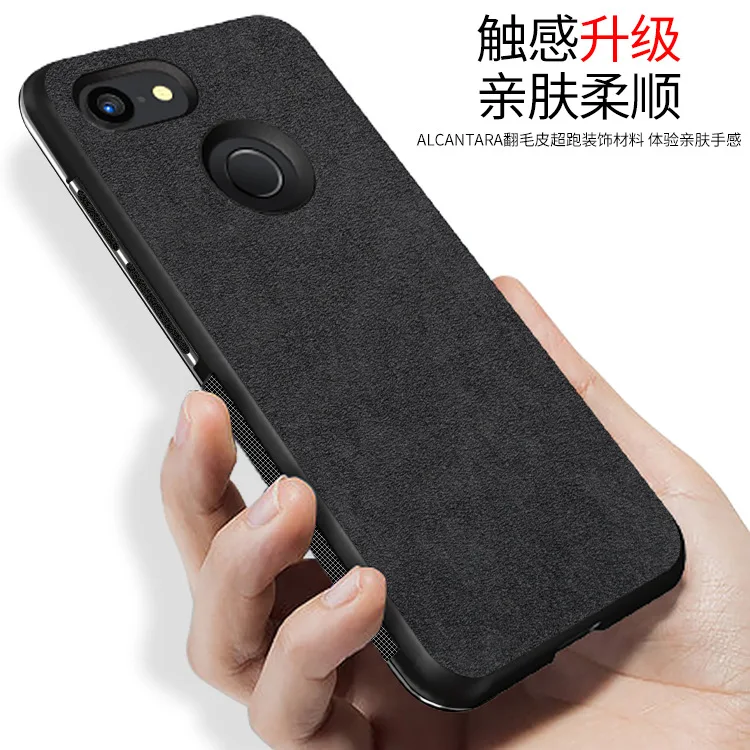 Итальянская замша как ткани кожаная задняя крышка для Google Pixel 3 XL Чехлы роскошный