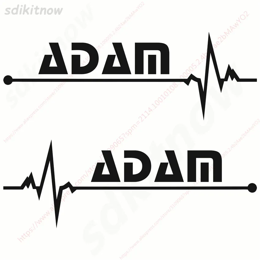 1 Paio New Heart Car Decal Sticker Styling Windows Decorazione Della Porta Per Accessori Opel Adam