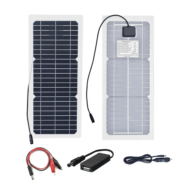 Flexible Monocrystalline Solar Panel 1-10 pcs 18v solar panel 100W -1000W  - Aliexpress