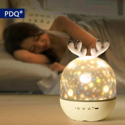 Ciel étoilé chaud et coloré avec télécommande, haut parleur BT, lampe LED rotative Rechargeable, nuage, étoile colorée, cadeau pour bébé 