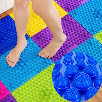 

Foot Massage Mat Circulation Board Finger Press Foot Care Plantar Acupuncture Therapy Toe Pressure Blood Pad Thicken 11x27cm