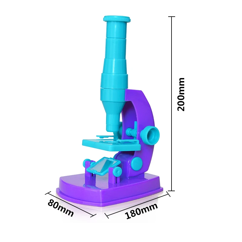 Kids Microscope 150X Children Educational Microscope Plastic Home Science DIY Microscope Early Learning For Beginners Child Gift