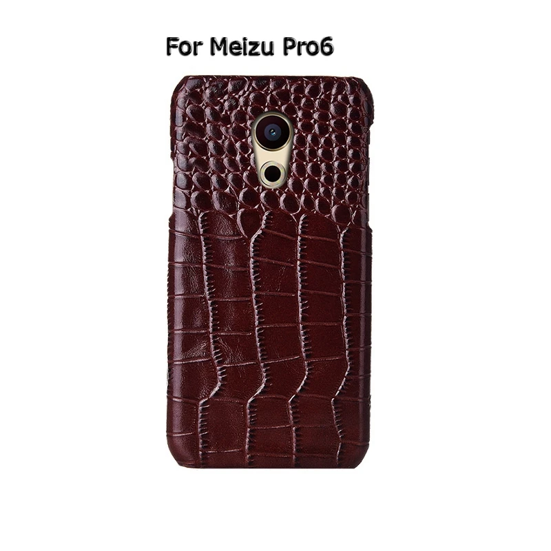 Топ из натуральной коровьей кожи чехол для телефона для Meizu MX5 MX6 Pro5 Pro6 чехол из крокодиловой кожи роскошный чехол