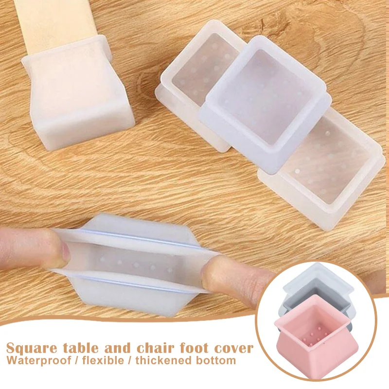 Silicon Furniture Leg Protection Cover Table Feet Pad Floor Protector for Home Chair Leg Floor Protection Anti-slip Table Legs