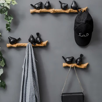 

Resin Bird Wall Key Holder Wall Decor Coat Rack Clothes Organizer Hanger Coat Hook for Wall Door Key Hook Key Hanger Coat Hanger