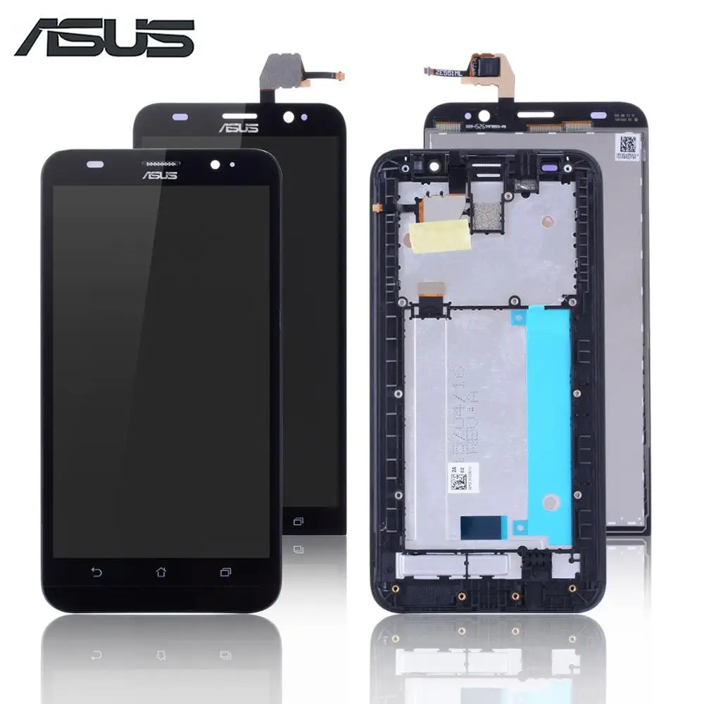 Скидка Оригинальный ЖК дисплей для ASUS Zenfone 2 ZE551ML ЖК дисплей Z00AD сенсорный экран с рамкой для ASUS Zenfone 2 ZE551ML дисплей