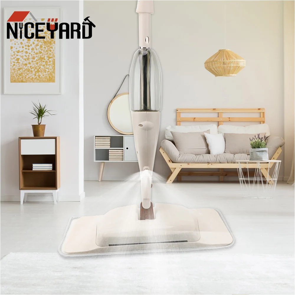 

NICEYARD 3 in 1 Spray Mop Sweeper Broom Set Multifunction Wooden Floor Flat Mops Microfiber Pad Magic Mop Home Cleaning Tool