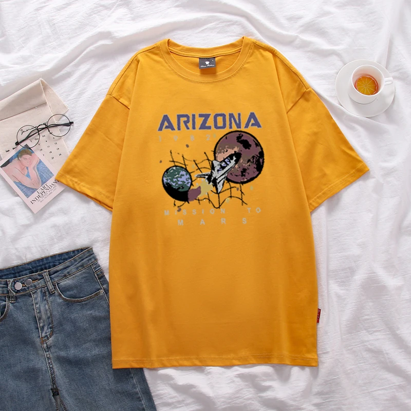 Хлопковая свободная футболка большого размера с коротким рукавом женские топы