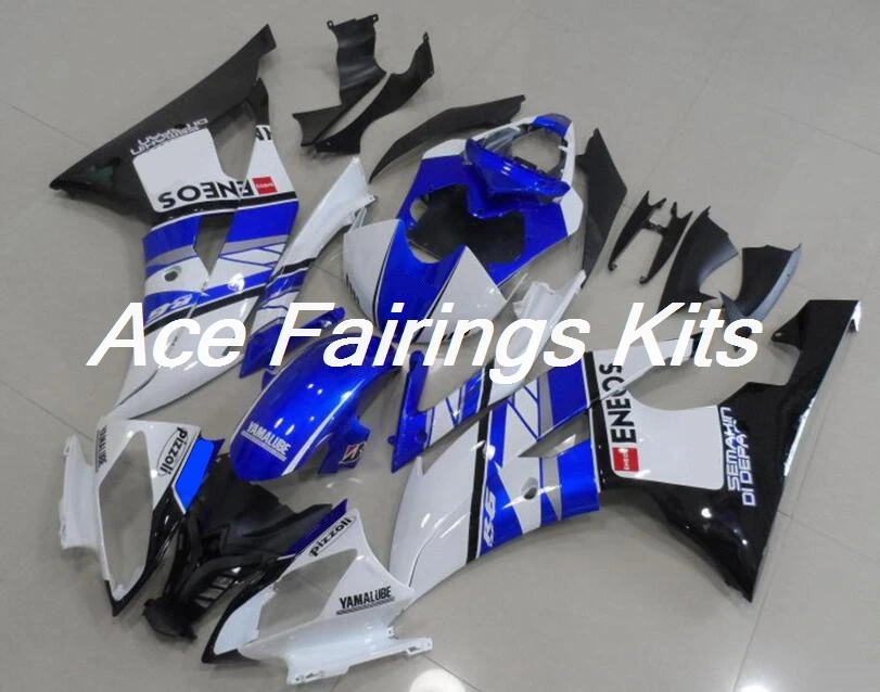 4 подарки ABS мотоцикл Полный Обтекатель Набор подходит для YAMAHA YZF-R6 2008- ABS пластик Cowlings обтекатель комплект синий ENEOS