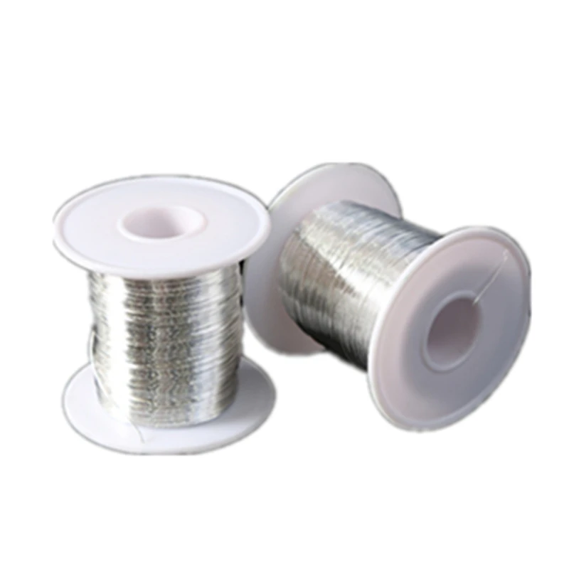 High pure 4N silver wire 99.99% metal wire Ag industry braid silk D0.01 mm - D3.0 mm 99.99 pure solid round sterling silver wire (1)