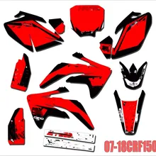 Для Honda CRF150 CRF150R CRF 150 150R 2007- мотоциклетные персональные Полные наклейки DIY настраиваемые номерные именные наклейки