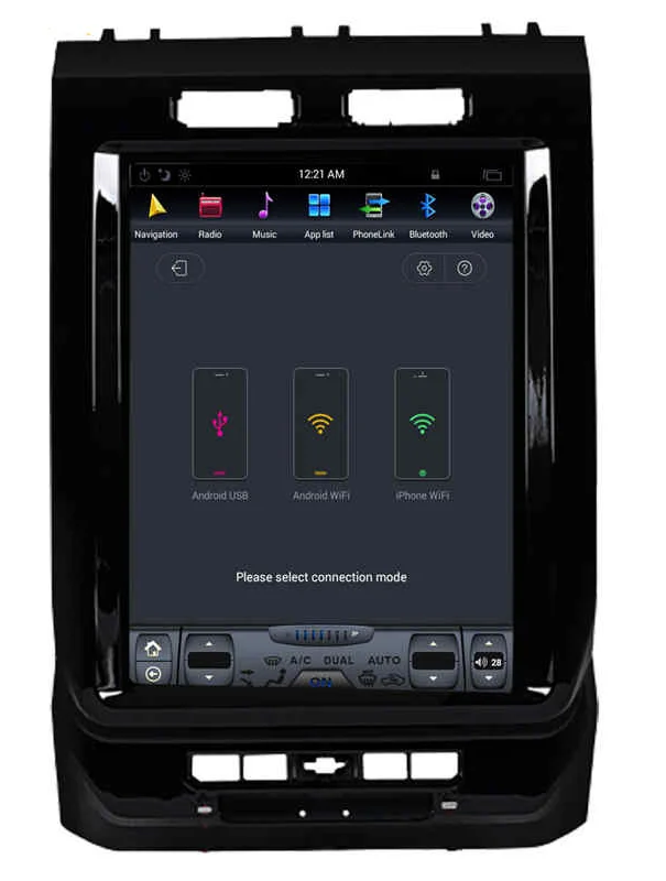 

13" tesla style vertical screen android 8.1 Six core Car GPS radio Navigation for ford F-150 Lobo F-250 2009-2014
