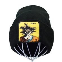 Dragon Ball Z GOKU Beanie Hat Япония Аниме Сон Гоку вязанная шапка с вышивкой унисекс зимний теплый для катания на лыжах Шапки Крючком Эластичная зимняя шапка