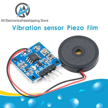 

5V Piezoelectric Film Vibration Sensor Switch Module TTL Level Output For Arduino