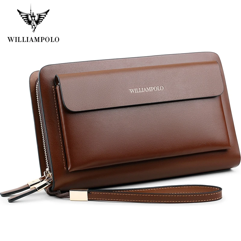 Брендовый Модный высококачественный мужской клатч WILLIAMPOLO Роскошный кошелек