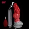 FAAK New Thick Knot Squirting Dildo With Suction Cup Silicone Ejaculate Penis Syringe Anal Massage Sex Toys For Women Masturbate 1