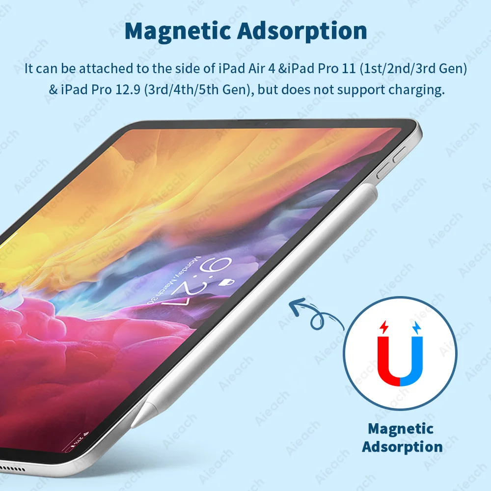 For Apple Pencil 2 iPad 23th Gen Bluetooth Stylus Pen For iPad Drawing Touch Pen For iPad 2021 2020 2019 2018 With Power Display