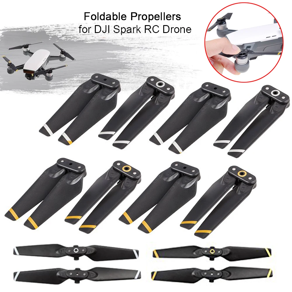 4 шт. пропеллеры из углеродного волокна с низким уровнем шума для DJI Spark Prop 4730F 4730 |