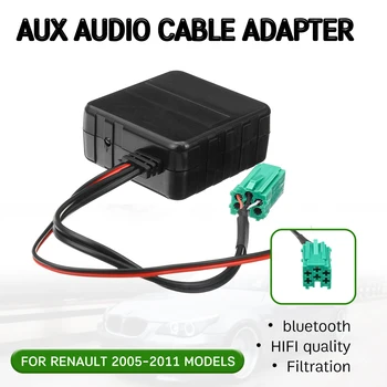 

bluetooth Aux Receiver Cable Adapter Hifi Quality for Renault Clio,Kangoo,Megane 2005-2011 Aux Head Unit Interface