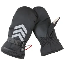 Мужские Светоотражающие альпинистские Электрические перезаряжаемые нагревательные перчатки для велоспорта три скорости температуры противоскользящие зимние теплые ветрозащитные