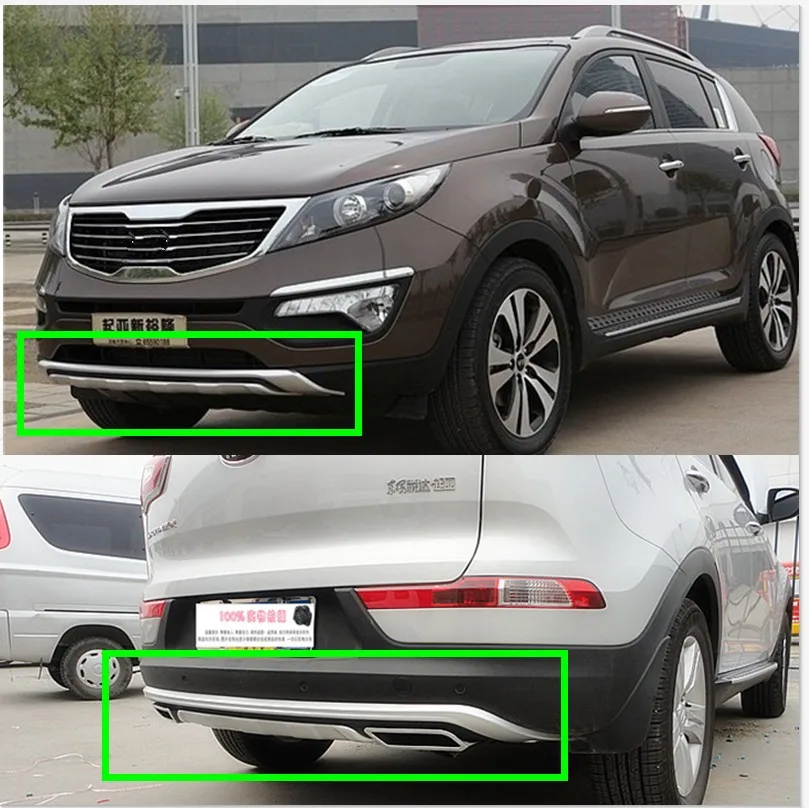 For 20112017 Kia Sportager Car Styling Abs Front Rear Bumper Cover Trim Car Bumper Protector