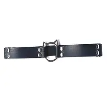 Женский и мужской пикантный из искусственной кожи эластичный пояс для подвязки для ног милый полый Кот эластичный широкий ремешок кольцо на бедро Противоскользящий Косплей жгут