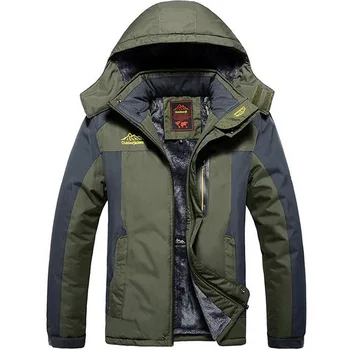 

Winter Men jackets Plus Size Windproof Coat Waterproof Fleece thickening Big Size Warmth thick Outwear Clothing 6XL 7XL 8XL 9XL