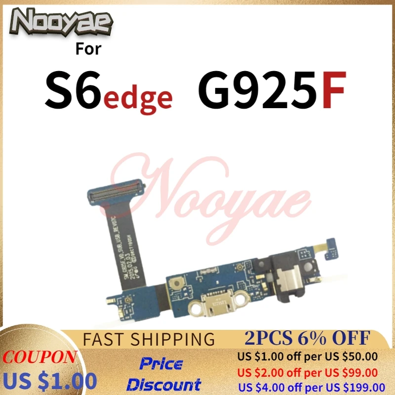 Запасные части для зарядного порта G925f Samsung Galaxy S6 Edge G925i Micro USB зарядное устройство