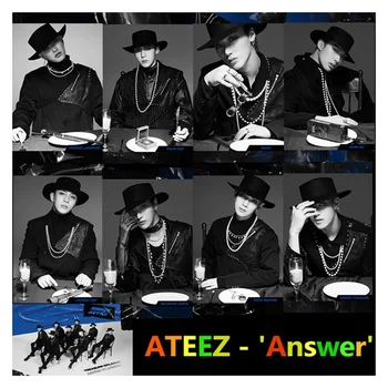 

9Pcs ATEEZ TREASURE EPILOGUE Action To Answer Album The Collection HD Photo Card PVC Cards Self Made LOMO Card Photocard