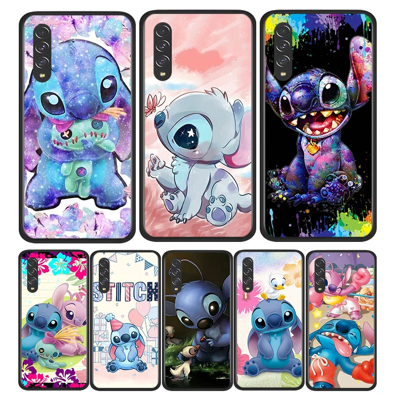 Lilo Stitch Cartoon Per Samsung Galaxy A90 A80 A70 A60 A50 A40 A30 A20S A20E A10 A10E A10S S8 S7 S6 Edge Custodia Per Telefono Nera