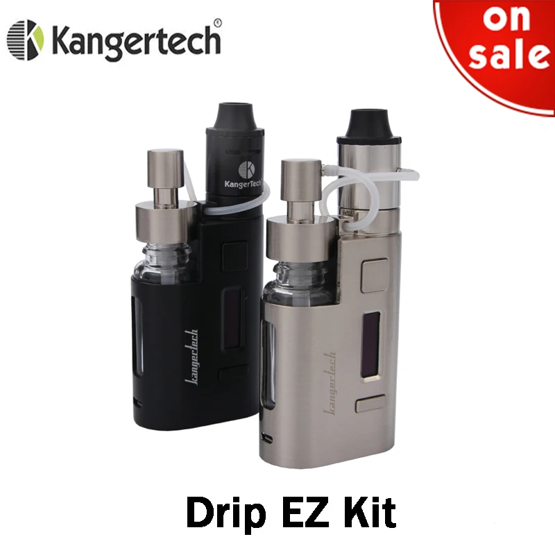 

Kanger Drip EZ Starter Kit 80W E Cigarette Box Mod Vape Pump RBA 0.3Ohm Drip Coil 0.2Ohm Kangertech DRIPEZ Vaporizer