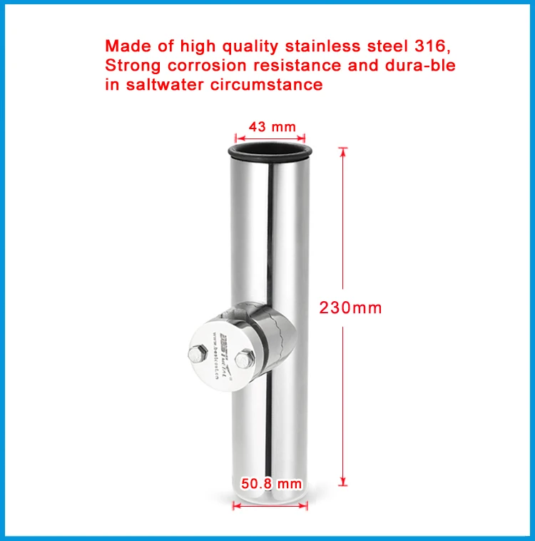 2х регулируемое рейку из нержавеющей стали 316 удочки стойки держатели с зажимом на рельсе от 3/4 до 1-1/4 дюймов лодка судовое оборудование