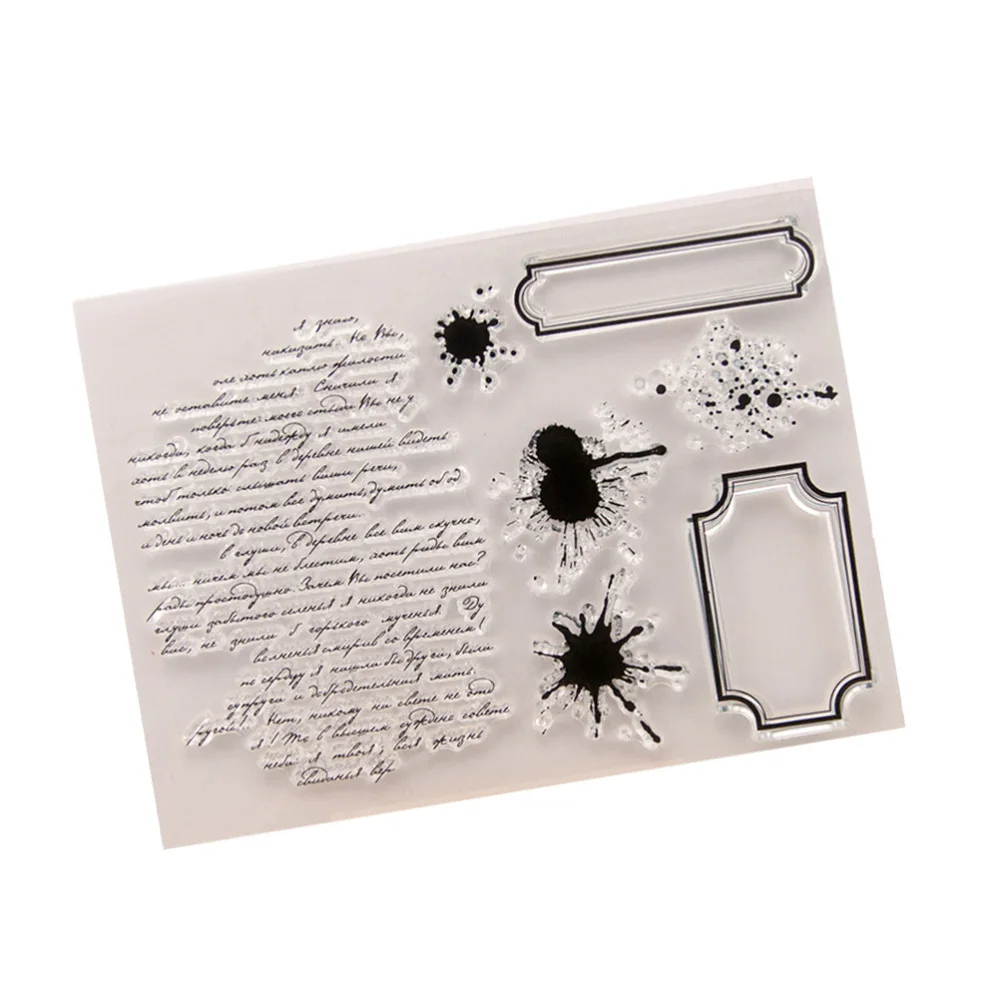 Party Invited Silicone Clear Rubber Stamp Cling DIY Diary Scrapbooking DE 