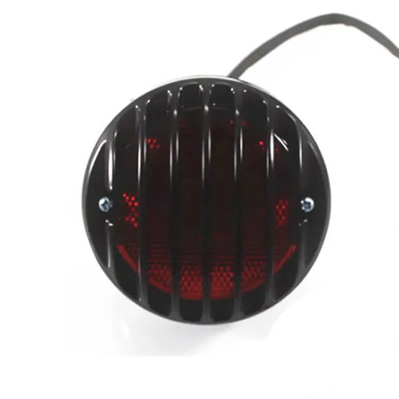 Motorcycle Side Mount License Brake Stop Tail Light For Harley XL883 1200 Honda Yamaha R1 Kawasaki Suzuki Cafe Racer Old School| |