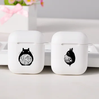 

Cute Silicone Case for AirPods Bluetooth Earphone Case for Apple Airpods 1/2 Cartoon Protective Cover Luxury Design Totoro