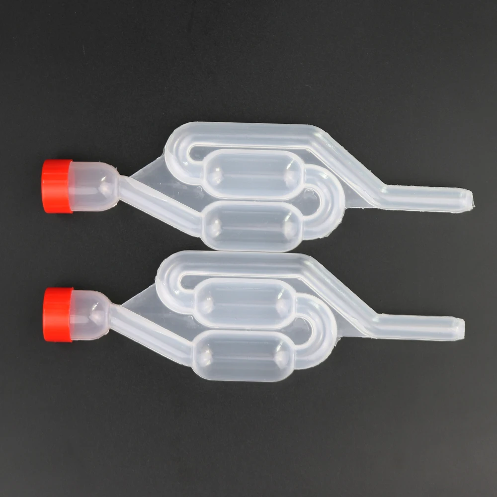 

Water Seal Exhaust Valves Home Brew Wine Airlock Sealed Air Lock Check Sealed Valves Eco Friendly Silicone Plug with 8mm Hole