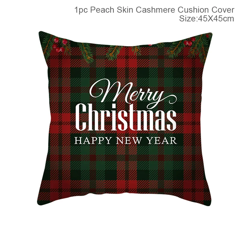 Pillow case 19 Рождественская Подушка Чехол Рождественские украшения для дома подарки на год Рождественский Декор Natal Noel - Цвет: Pillow case 19