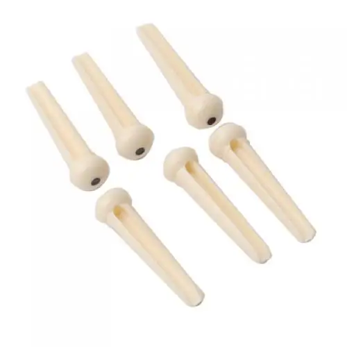 3R3L High Quality Guitar BRIDGE PINS Acoustic Guitar String Pegs Beige