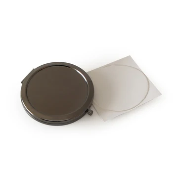

Metal Makeup Mirror Custom DIY Creative Fashion Double folding Make-up Small Mirror 10/Lot
