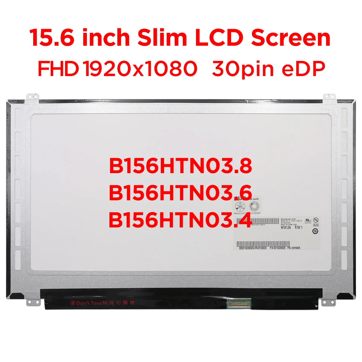 Display LCD Schermo 15,6 Led Compatibile Con B156HTN03.8 Full Hd