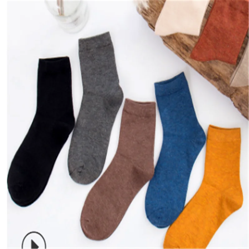 

Bamboo fiber men's socks spring and autumn style middle tube socks business leisure deodorant socks