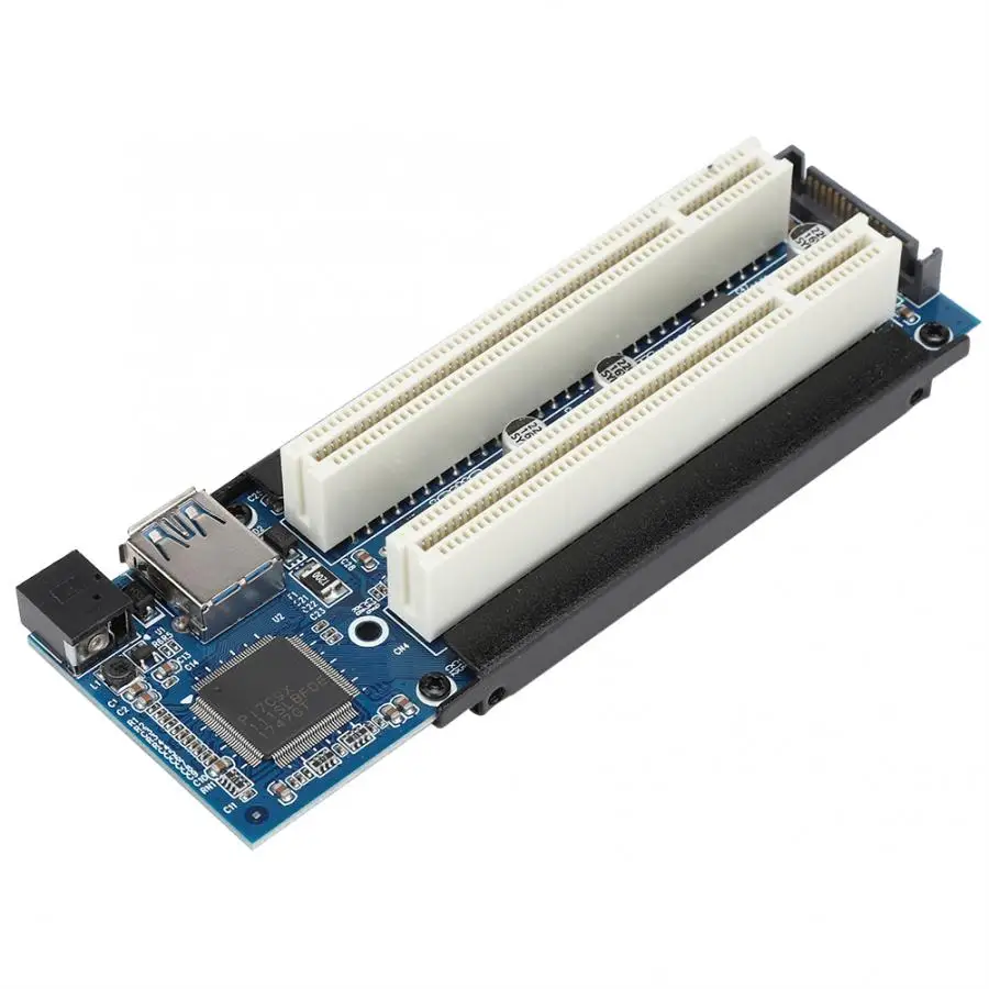 Двойной полный размер мини PCIe к PCI разъем расширения адаптер карты внешняя карта захвата для рабочего стола Поддержка 5 В и 3,3 В PCI устройства