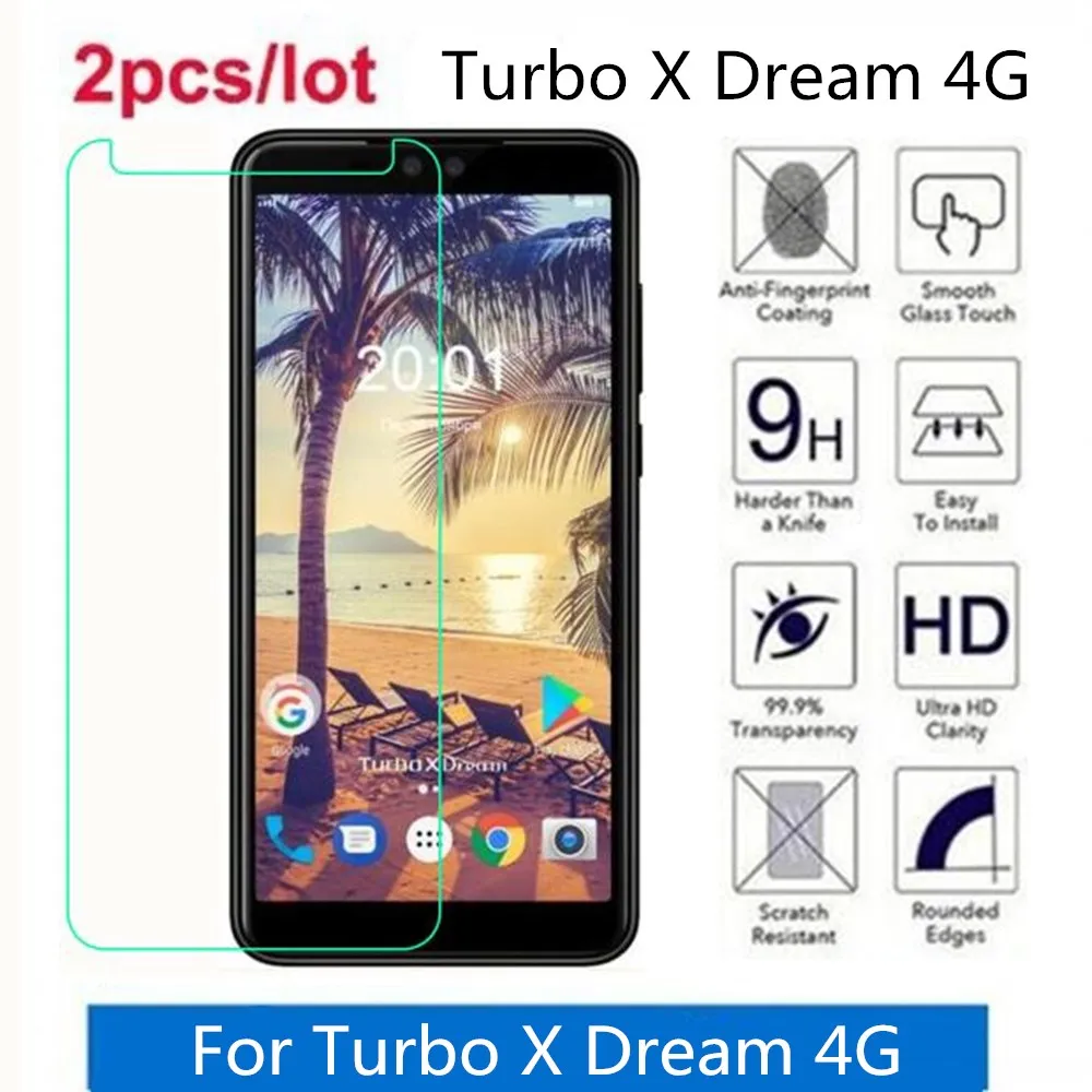 

Tempered Glass For Turbo X Dream 4G 2.5D Premium Screen Protector Film On Turbo X Dream 4G Protective Film Glass